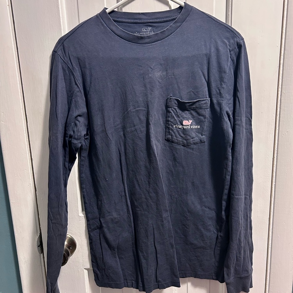 Vineyard Vines Classic Dark Blue Long Sleeve Tee XS